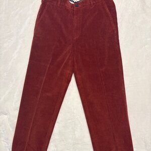Brooks Brothers Men's Clark Corduroy Pants, Burnt Orange, 34/30